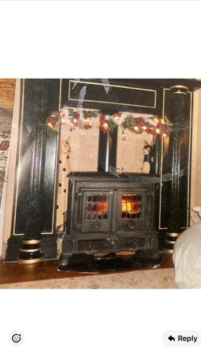 Black used multi - fuel, stove