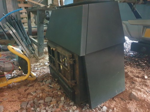 Multi fuel stove with back - multi-fuel,